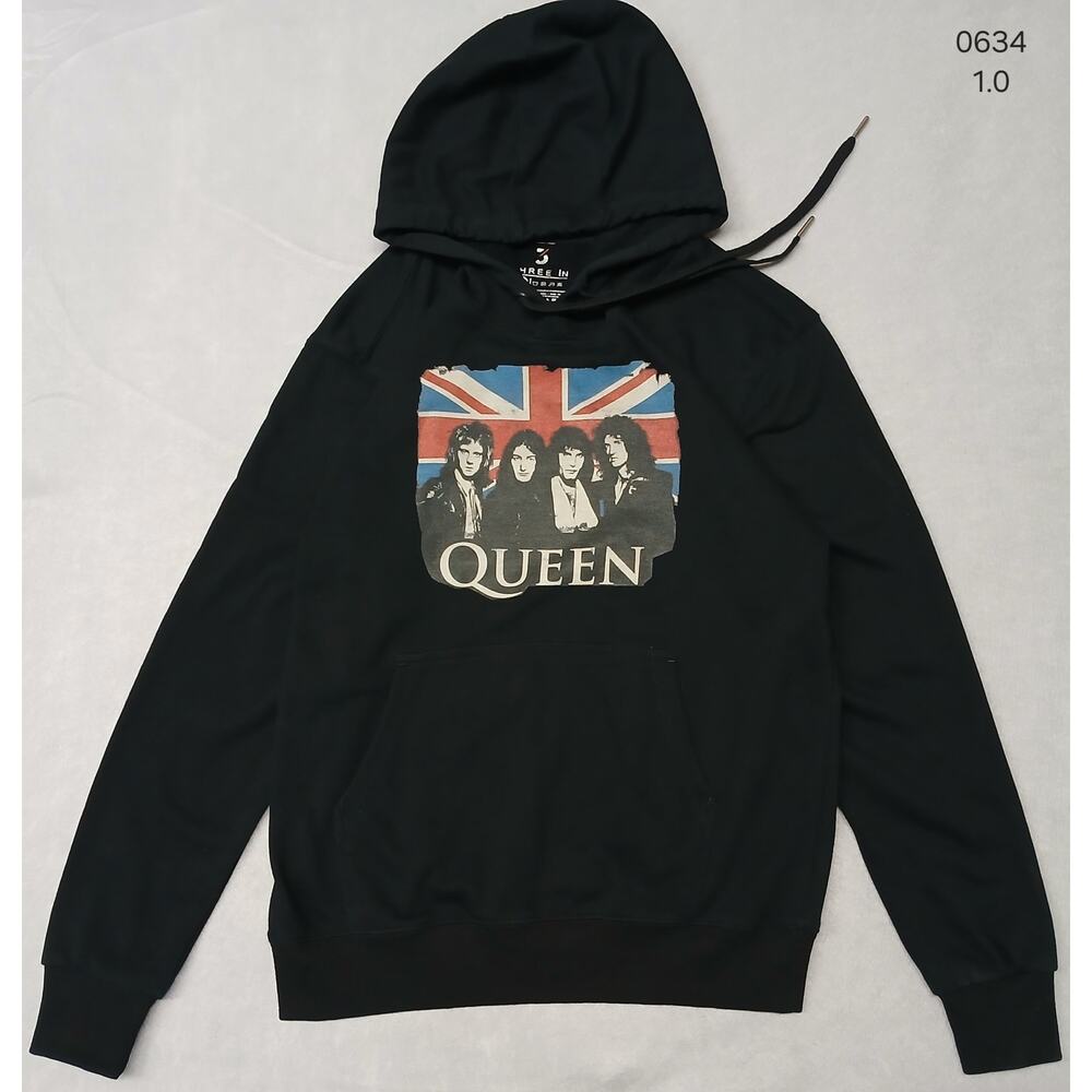 Three In (Medium) Black Women's Pullover Hoodie